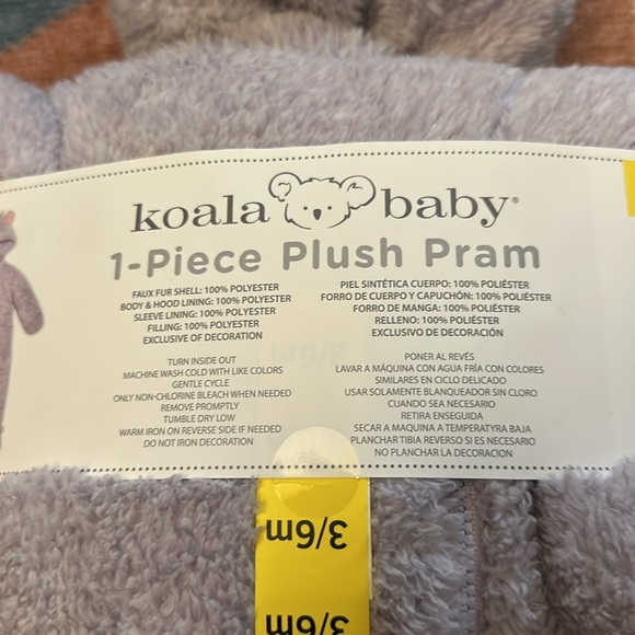 NWT • koala baby • fuzzy kitty princess one piece plush pram - Picture 4 of 5